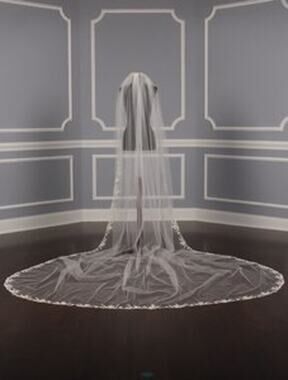 St Pucchi M1324-2 Diamond White Gold Cathedral Wedding Bridal Veil